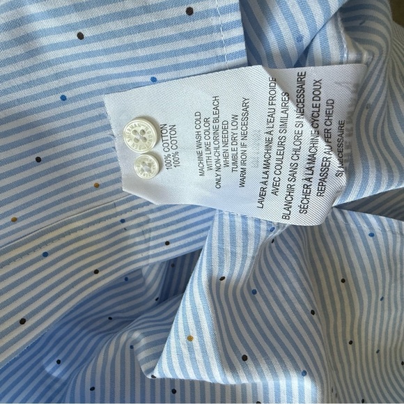 Ben Sherman Pinstripe Button Down Mens Short Sleeve Shirt Size XL - Picture 11 of 11